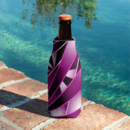 Porta-garrafa Desenho de Cor de Gradiente de Perspectiva Roxa