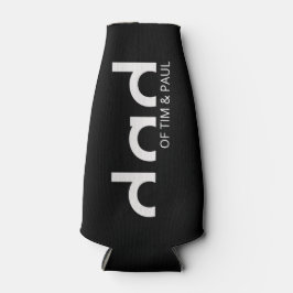 Porta-garrafa Design Simples Moderno com Nomes de Crianças