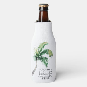 Porta-garrafa Despedida de Solteira Personalizada Aquarela Palme