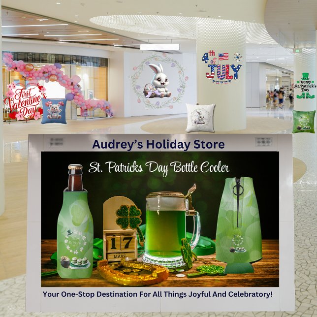 Porta-garrafa Dia de São Patrício (Criador carregado)