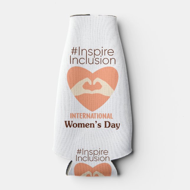 Porta-garrafa Dia Internacional da Mulher 2024 inspira inclusão (Frente)