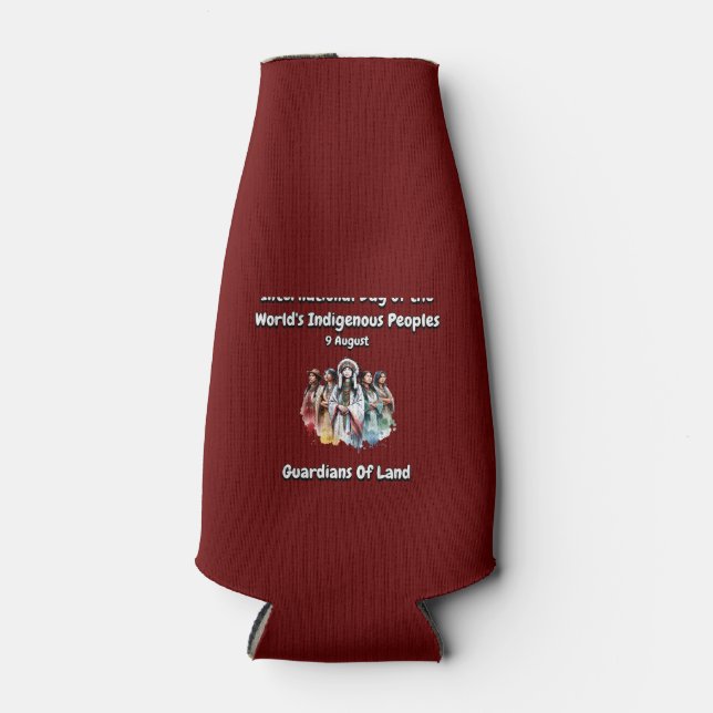 Porta-garrafa Dia Internacional das Pessoas Indígenas do Mundo (Frente)