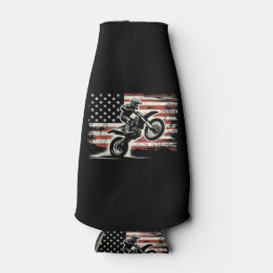 Porta-garrafa Dirt Bike American Flag Motocross Biker Vintage EU