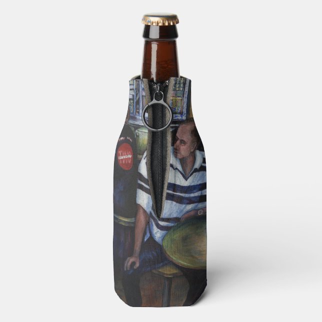 Porta-garrafa E... ela se casou com o marinheiro. (traseira da garrafa)