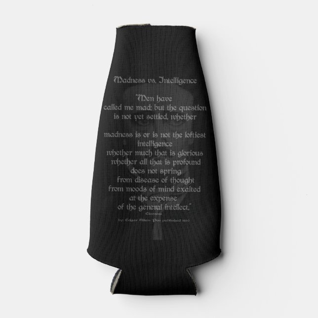 Porta-garrafa Edgar Allan Poe (Frente)