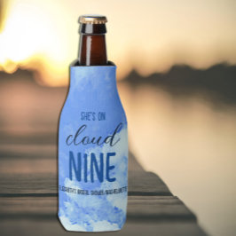 Porta-garrafa Ela está na Nuvem Nove! Chá de panela/Bachelorette