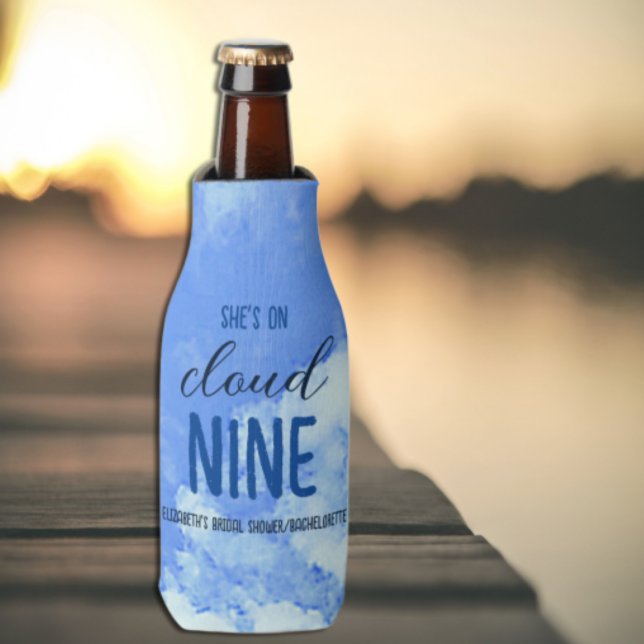 Porta-garrafa Ela está no nono céu! Chá de panela/Despedida de s (Criador carregado)