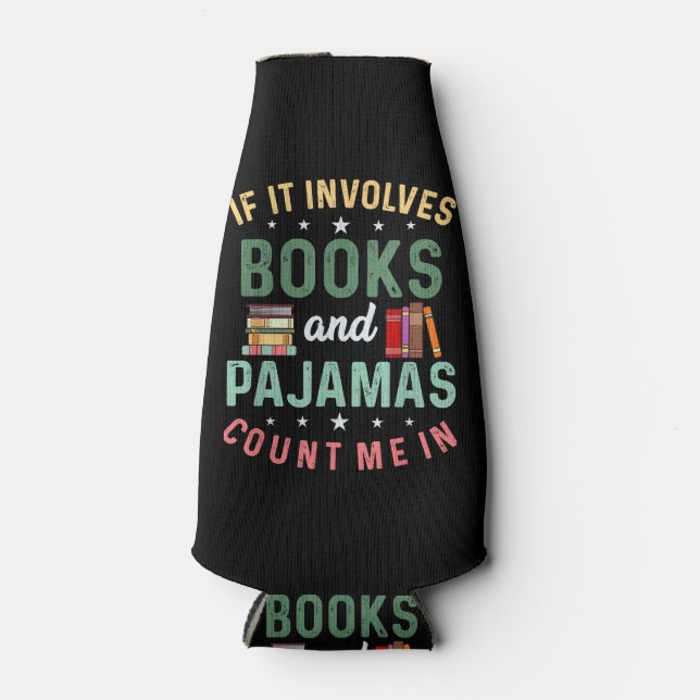 PORTA-GARRAFA ELE ENVOLVE LIVROS E PAJAMAS CONTAM COMIGO EM LEIT (Frente)