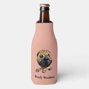 Porta-garrafa Engraçado Cartoon chinês Shar Pei Bottle Cooler
