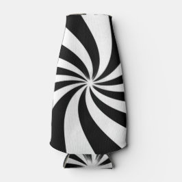 Porta-garrafa Espiral Preto e Branco