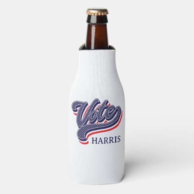 Porta-garrafa Estrelas e faixas eleitorais personalizadas (Frente da Garrafa)