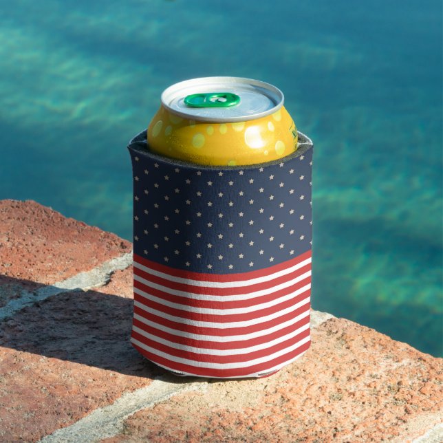 Porta-garrafa Estrelas Patrióticas E Stripes (Piscina in situ)