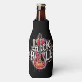 Porta-garrafa Eu Adoro Rock N Roll Pintura Elétrica De Violão