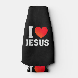 Porta-garrafa Eu Amo Jesus