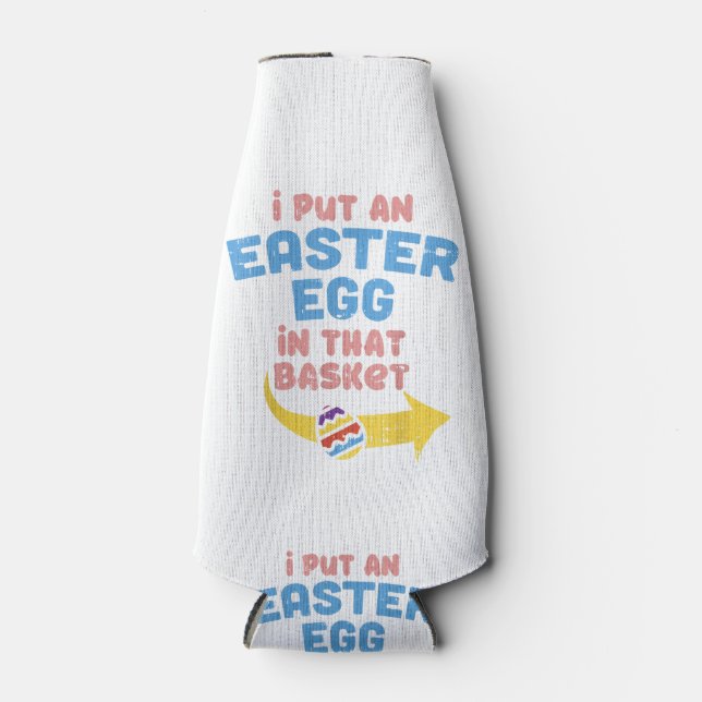 Porta-garrafa Eu Coloquei Ovo De Páscoa No Anúncio De Gravidez E (Frente)