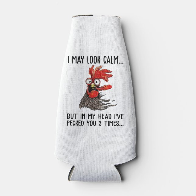 Porta-garrafa Eu posso parecer calma, mas na minha cabeça, eu te (Frente)