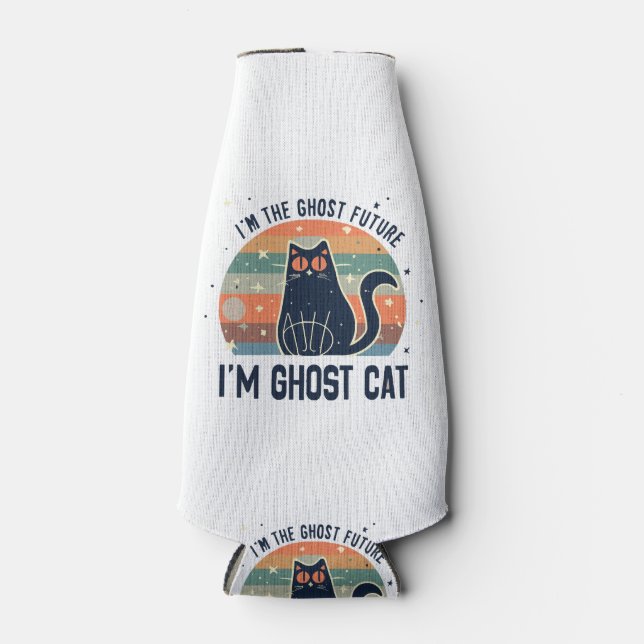 PORTA-GARRAFA EU SOU O FUTURO GHOST, GATO GHOST (Frente)