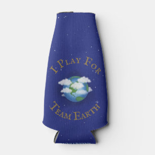 Porta-garrafa "Eu toco para a equipe da Terra" Consciência Globa