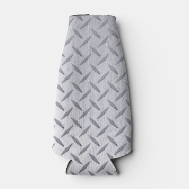 Porta-garrafa Exame de Placa de Diamante de Aço Brilhante (Frente)