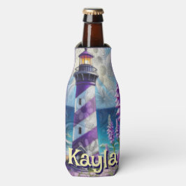 Porta-garrafa Farol Roxo com Foxglove & Iris Personalizado