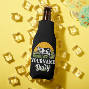 Porta-garrafa Fazenda de Laticínios Sunset Vaca Holstein Pastand
