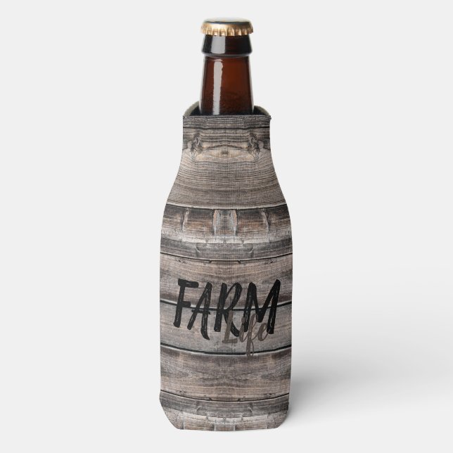 Porta-garrafa fazenda russa LIFE em script (Frente da Garrafa)