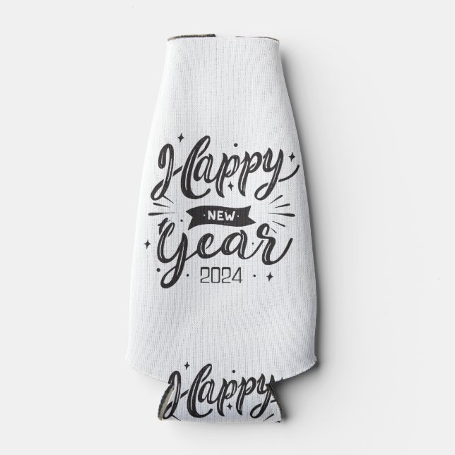Porta-garrafa Feliz ano novo 2024 (Frente)