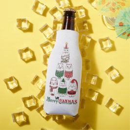 Porta-garrafa Feliz Catmas Feliz Natal
