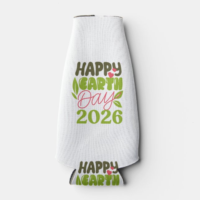 Porta-garrafa Feliz Dia da Terra 2026 (Frente)