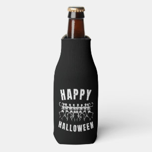 PORTA-GARRAFA FELIZ HALLOWEEN ESQUELETOS DANÇANTES