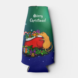 Porta-garrafa Feliz Natal com Rat Prince