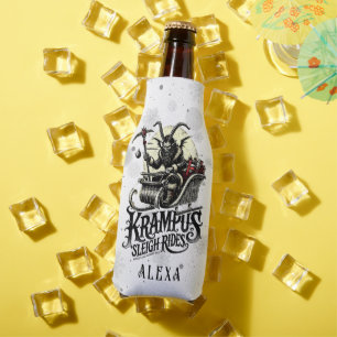Porta-garrafa Feliz Natal Krampus Passeios de Trenó Krampus