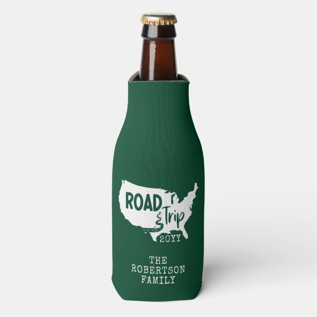 Porta-garrafa Férias Familiares Personalizadas | Family Road Tri (Frente da Garrafa)