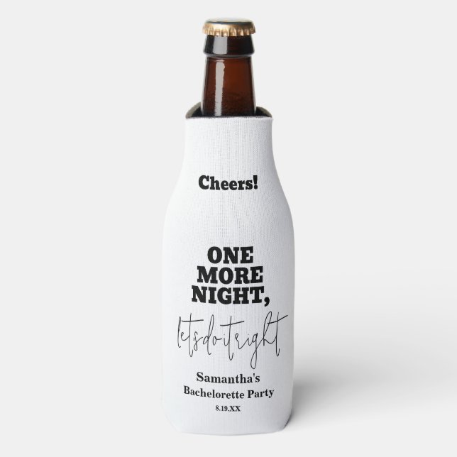Porta-garrafa Festa de solteira engraçada (Frente da Garrafa)