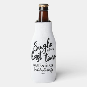 Porta-garrafa Festa de solteira minimalista