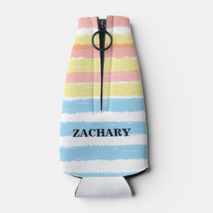 Porta-garrafa Festa de Verão em Família Listras Nome da Festa