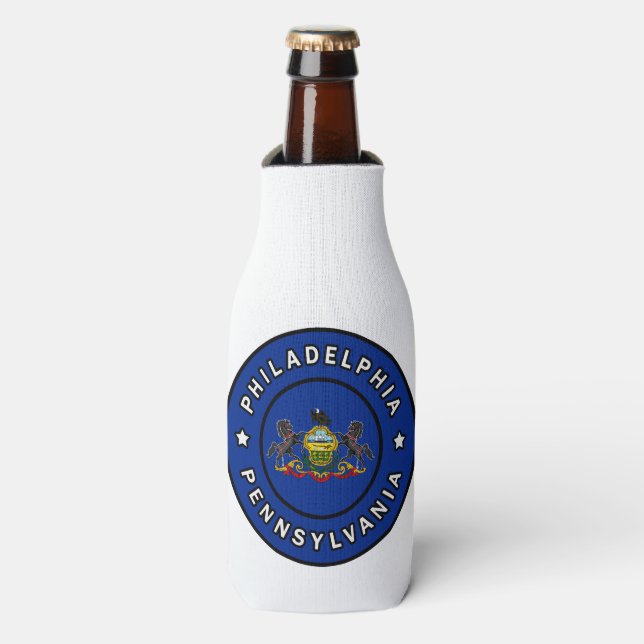 Porta-garrafa Filadelphia Pensilvânia (Frente da Garrafa)