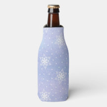 Flocos de Neve Brancos com Pontos Bolha Azul Roxo 