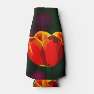 Porta-garrafa Flor vermelha da tulipa