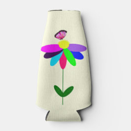 Porta-garrafa Flores E Borboletas