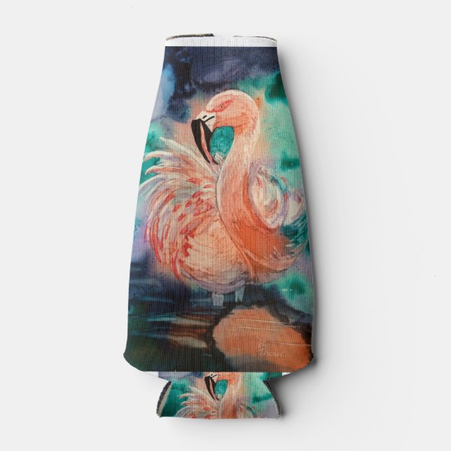 Porta-garrafa Fluffy Flamingo (Frente)