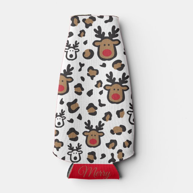 Porta-garrafa Fofo de rena (Frente)