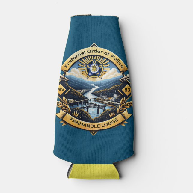 Porta-garrafa FOP Lodge 83 Frasco Coozie (Frente)