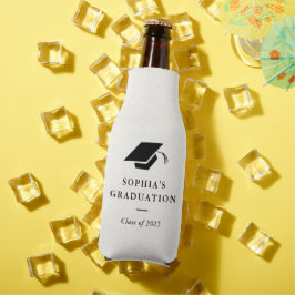 Porta-garrafa Formatura Simples Clássica Preto e Branco