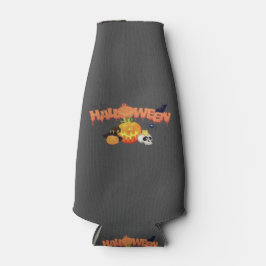 Porta-garrafa Frasco clássico de Halloween Fresco com Zip