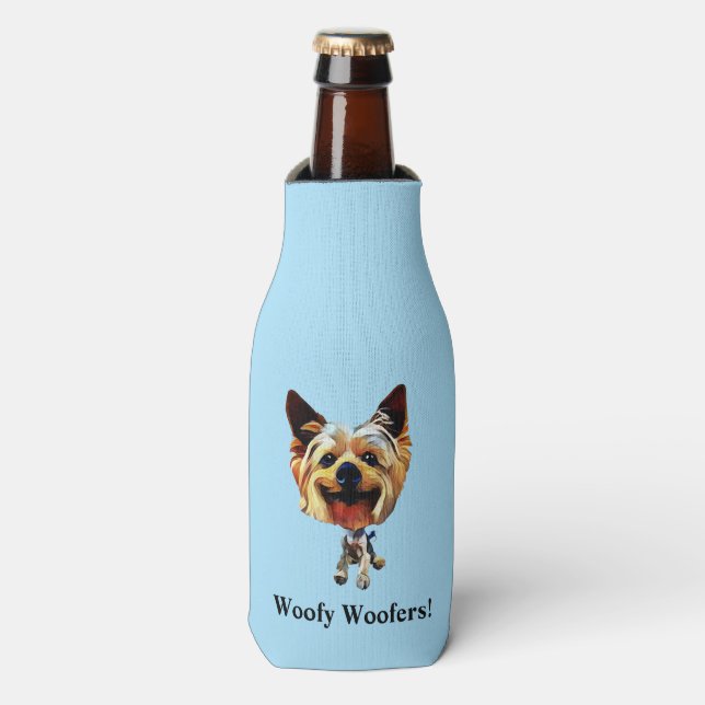 Porta-garrafa Funny Yorkshire Terrier Bottle Cooler (Frente da Garrafa)
