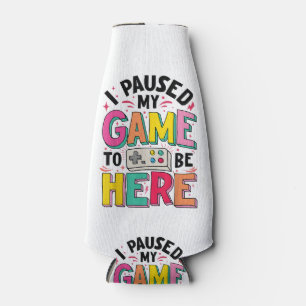 Porta-garrafa Gamer Girl I Pausa Meu Jogo Para Estar Aqui Vídeo