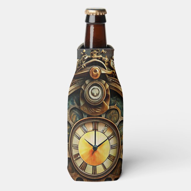 Porta-garrafa Garrafa de Arte Steampunk (Frente da Garrafa)