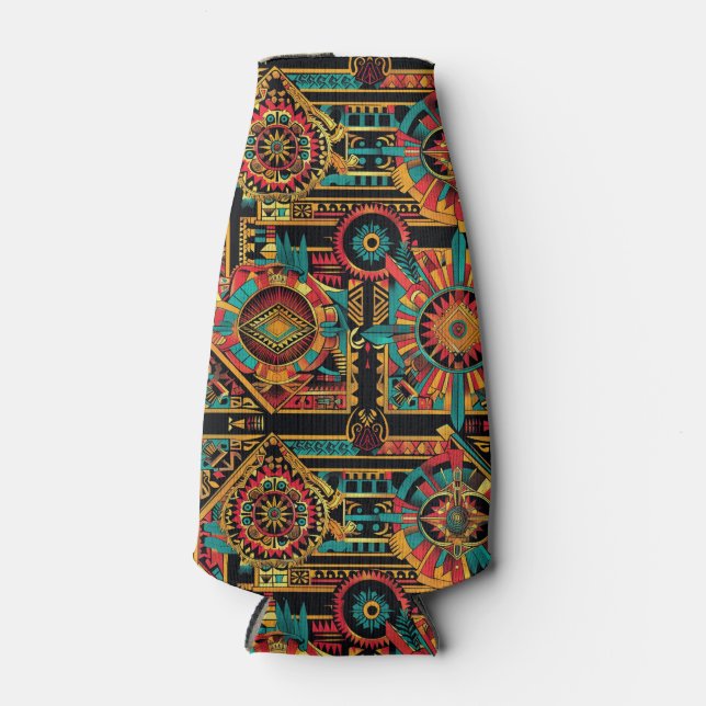 Porta-garrafa Garrafa de espuma "Aztec Dream", ciano-refrigerant (Frente)