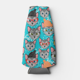 Porta-garrafa Gato no chapéu